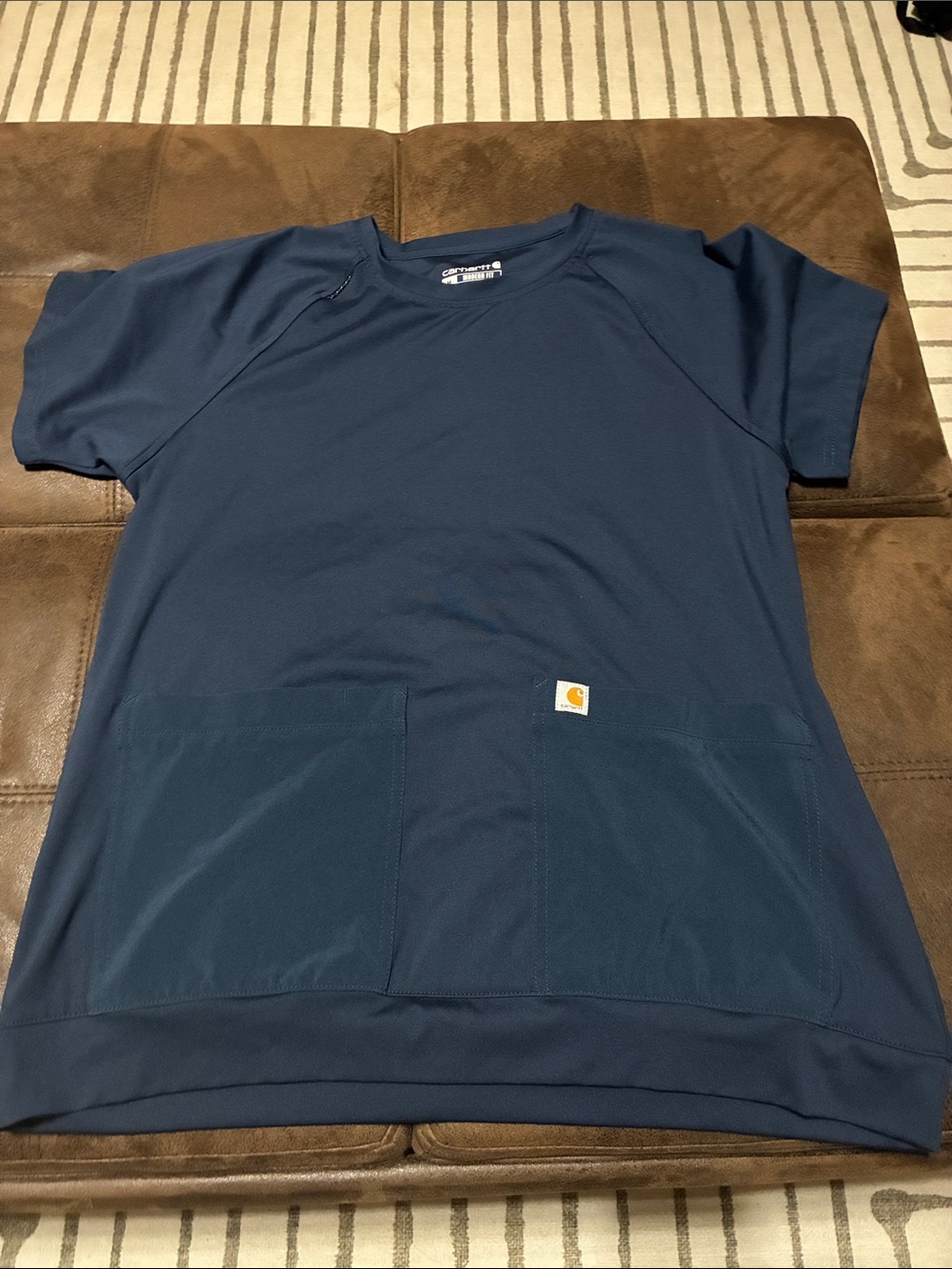 Carhartt Navy  scrub top